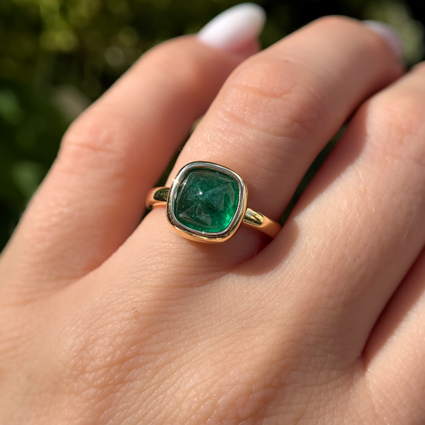 Išskirtinis žiedas su 2,52 ct smaragdu “Sugar“