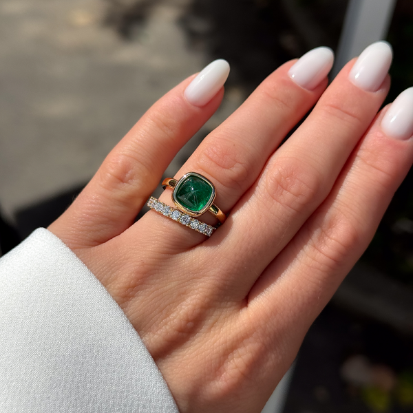Išskirtinis žiedas su 2,52 ct smaragdu “Sugar“
