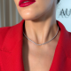 Auksinė koljė "Tennis" su briliantais 4,25 ct