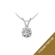 Koljė su briliantu "Klasika" 0,50 ct 