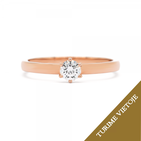 Sužadėtuvių žiedas "Lin" 0,24 ct