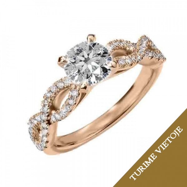 Žiedas su briliantais "Serena" 0,85 ct