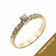 Sužadėtuvių žiedas "Arnika" 0,32 ct