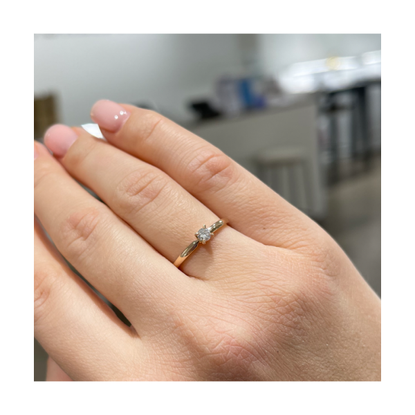 Sužadėtuvių žiedas "Elegant" 0,20 ct