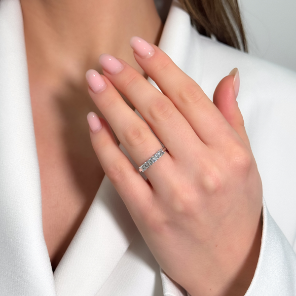 Žiedas su deimantais "River" 0,70 ct