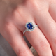 Žiedas su safyru ir briliantais "Brooklyn" 2,02 ct