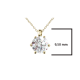 Pakabukas su briliantu "Rosa" 1,00 ct