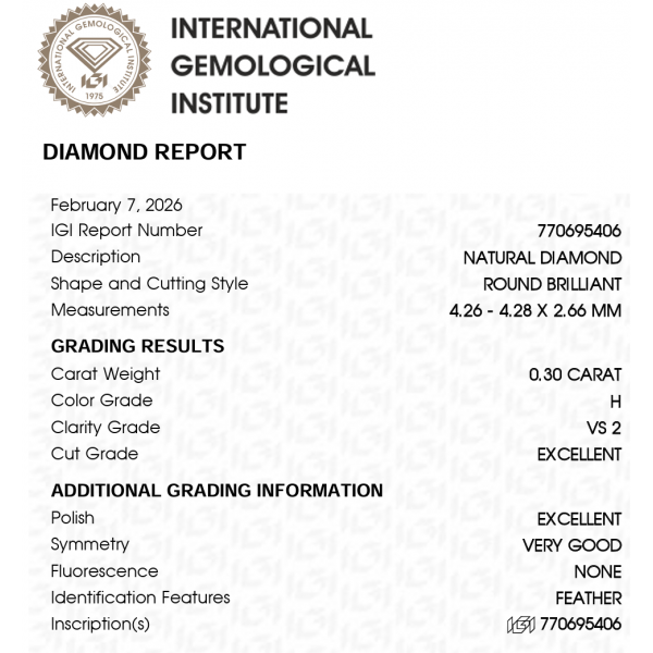 0,60 ct auskarai su briliantais "Kloe"