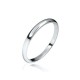 2 mm vestuvinis žiedas iš platinos