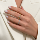 Žiedas su briliantu "Nazaria" 0,12 ct
